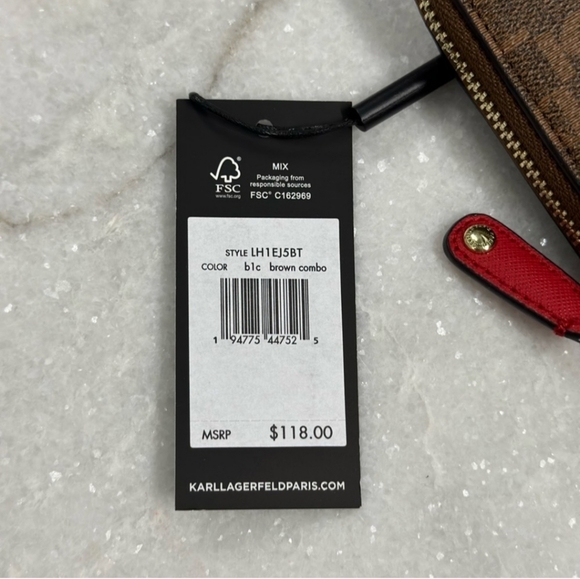 Karl lagerfeld crossbody wallet NWT - Picture 3 of 6